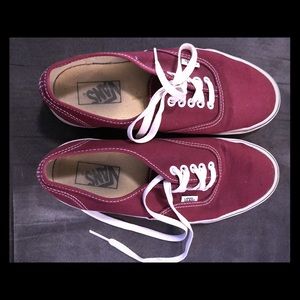 Classic Burgundy Vans